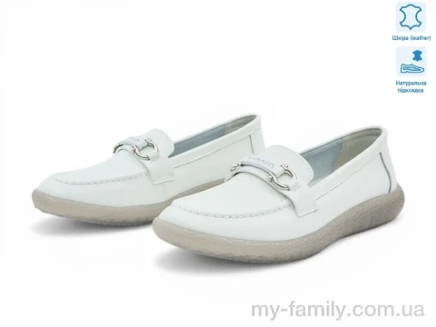 Туфлі натуральна шкіра білий жінки -, Туфлі жіночі оптом