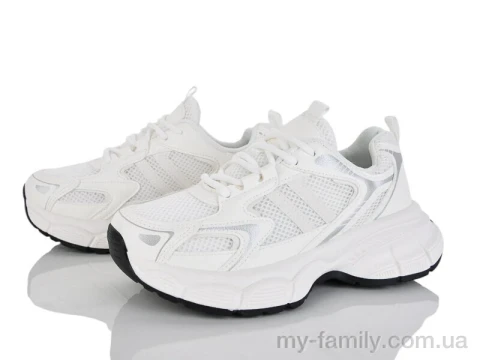 Кросівки штучна шкіра-текстиль білий жінки -, Жіночі кросівки оптом