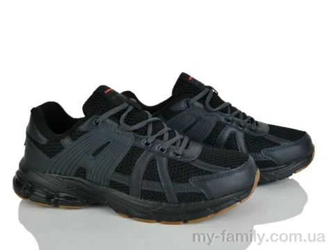 Кросівки штучна шкіра-текстиль чорний чоловіки -, Чоловічі кросівки оптом