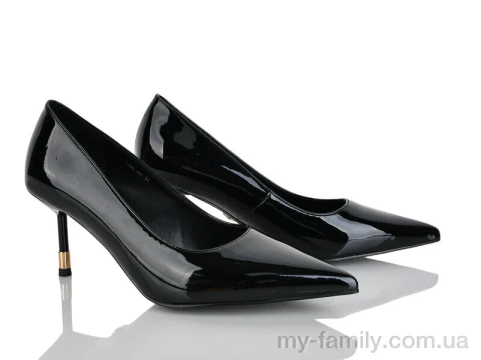 Туфли искусственный лак черный женщины -, Туфли женские оптом