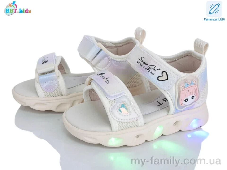 Босоніжки штучний лак-текстиль бежевий діти дівчинка, Взуття оптом діти