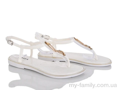 Босоніжки силікон білий жінки -, Жіночі босоніжки оптом