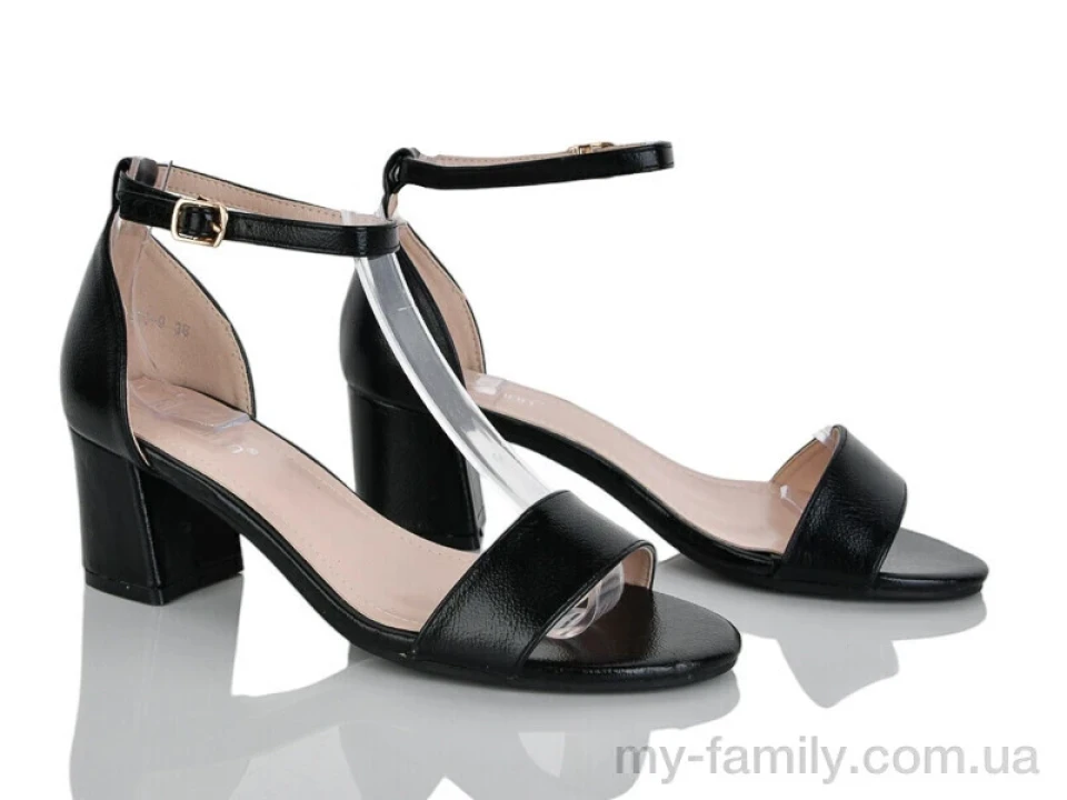 Босоніжки штучна шкіра чорний жінки -, Жіночі босоніжки оптом