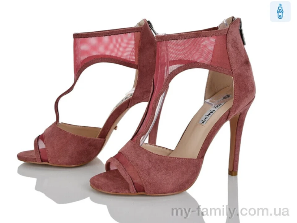 Босоніжки штучна замша-текстиль бордовий жінки -, Жіночі босоніжки оптом