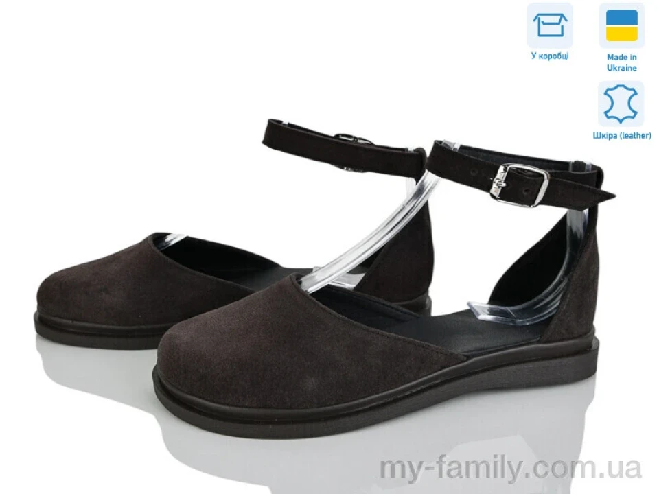 Туфлі натуральна замша коричневий жінки -, Туфлі жіночі оптом