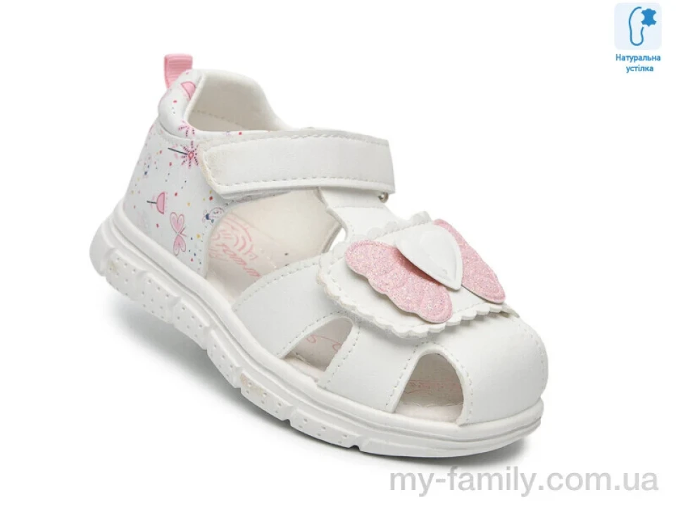Босоніжки штучна шкіра білий діти дівчинка, Взуття оптом діти