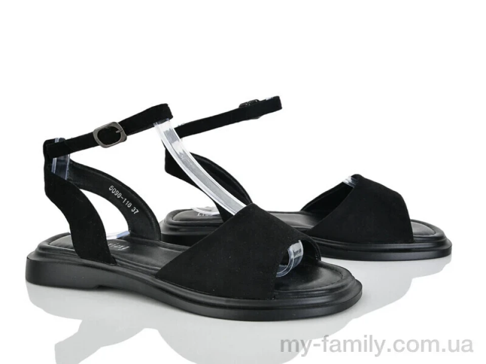 Босоніжки штучна замша чорний жінки -, Жіночі босоніжки оптом