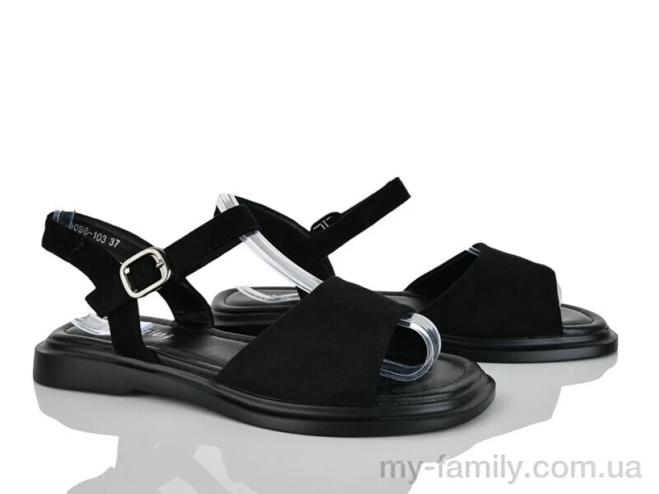 Босоніжки штучна замша чорний жінки -, Жіночі босоніжки оптом