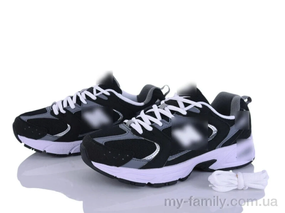 Кросівки штучна замша-текстиль чорний жінки -, Жіночі кросівки оптом