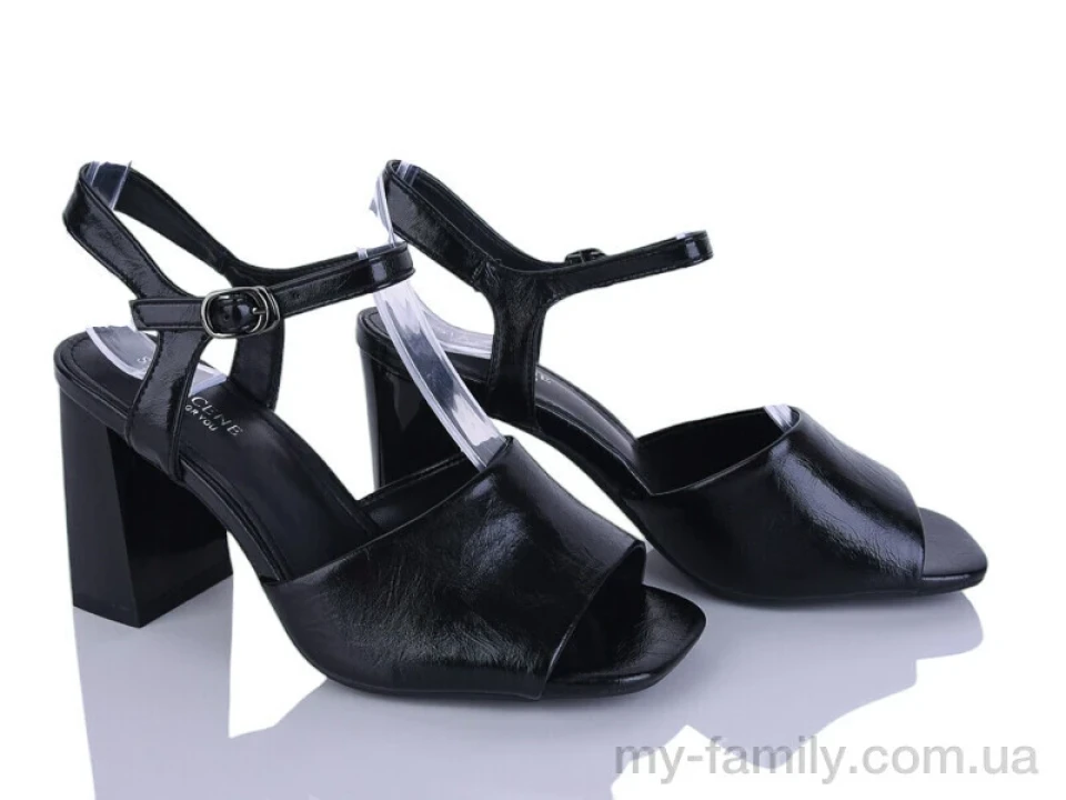 Босоніжки штучна шкіра чорний жінки -, Жіночі босоніжки оптом