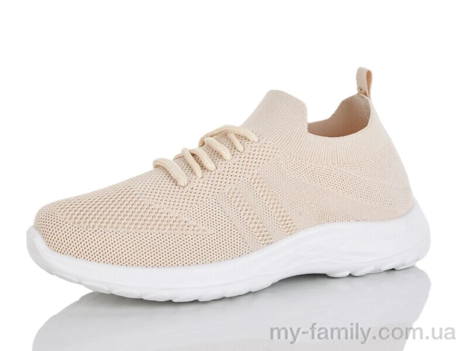 Кросівки текстиль бежевий жінки -, Жіночі кросівки оптом