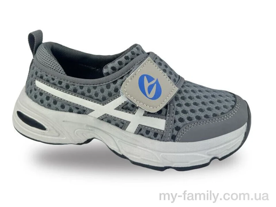 Кросівки штучна шкіра-текстиль сірий діти унісекс, Дитячі кросівки оптом