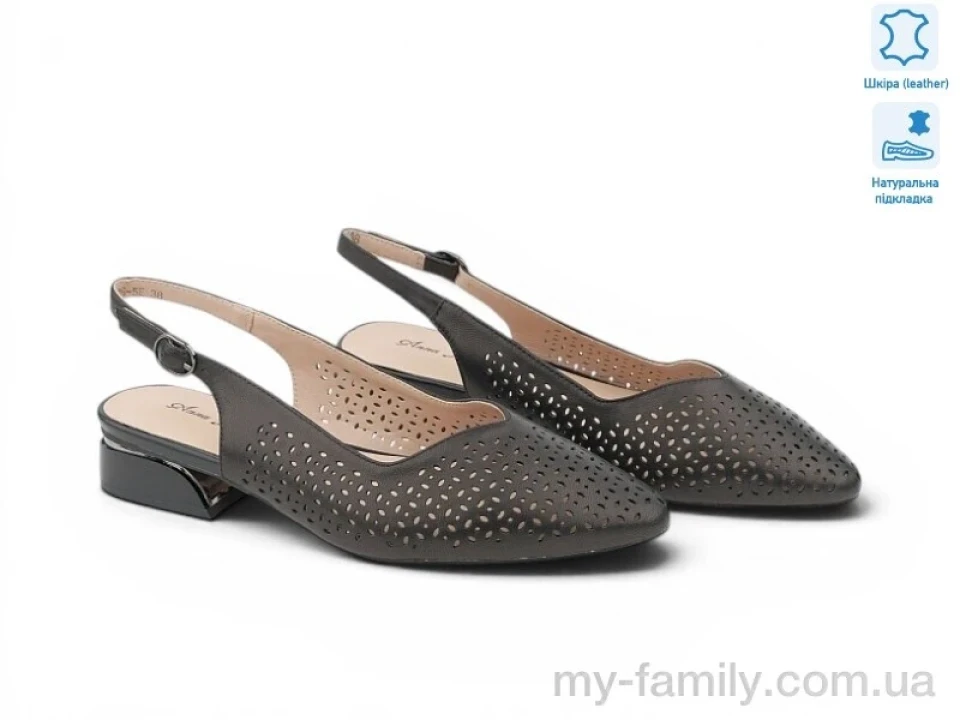 Босоніжки натуральна шкіра чорний жінки -, Жіночі босоніжки оптом