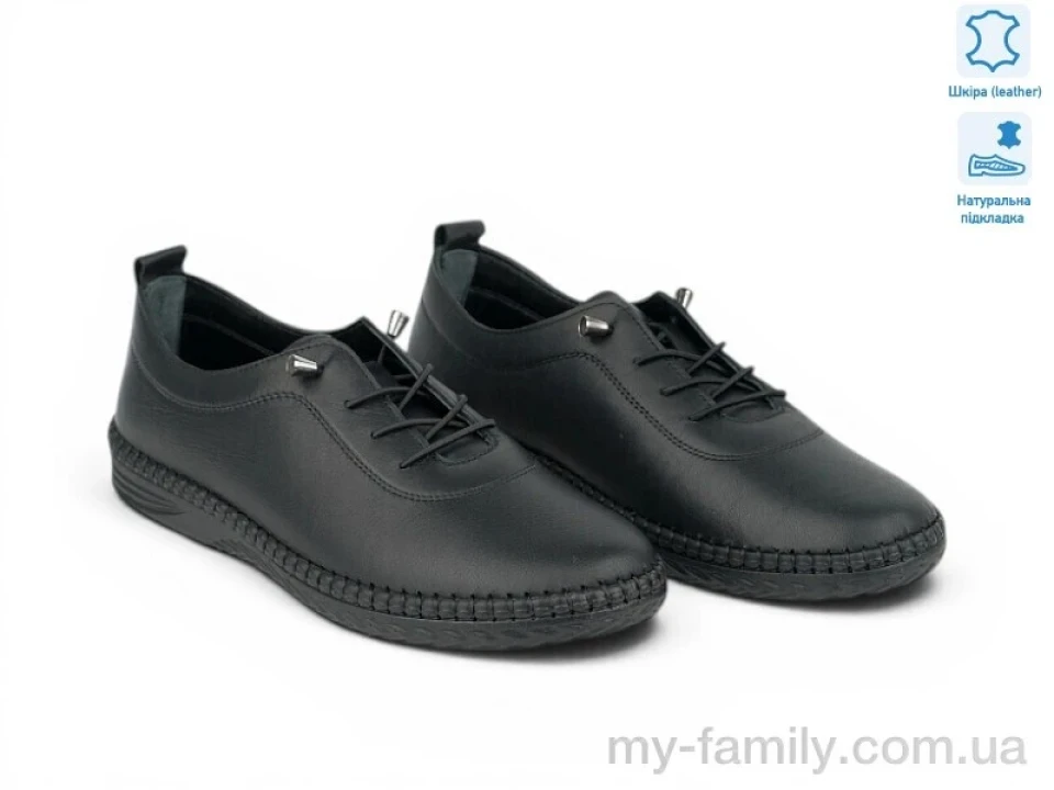 Мокасини натуральна шкіра чорний жінки -, Взуття оптом жінки