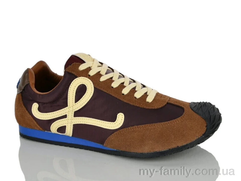 Кросівки штучна замша-плащівка коричневий чоловіки -, Чоловічі кросівки оптом