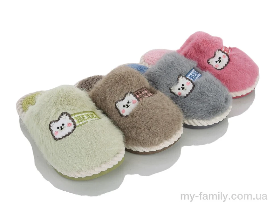 Капці штучне хутро мікс діти дівчинка, Дитячі капці оптом