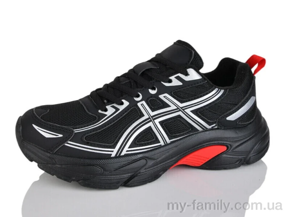 Кросівки штучна шкіра-текстиль чорний унісекс -, Унісекс кросівки оптом