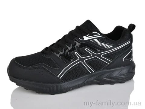 Кросівки штучна шкіра-текстиль чорний унісекс -, Унісекс кросівки оптом