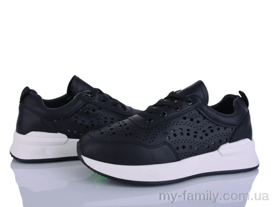 Кросівки штучна шкіра чорний жінки -, Жіночі кросівки оптом