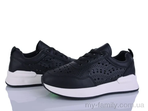 Кросівки штучна шкіра чорний жінки -, Жіночі кросівки оптом
