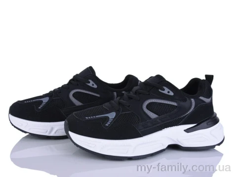 Кроссовки искусственная кожа-текстиль черный женщины -, Женские кроссовки оптом