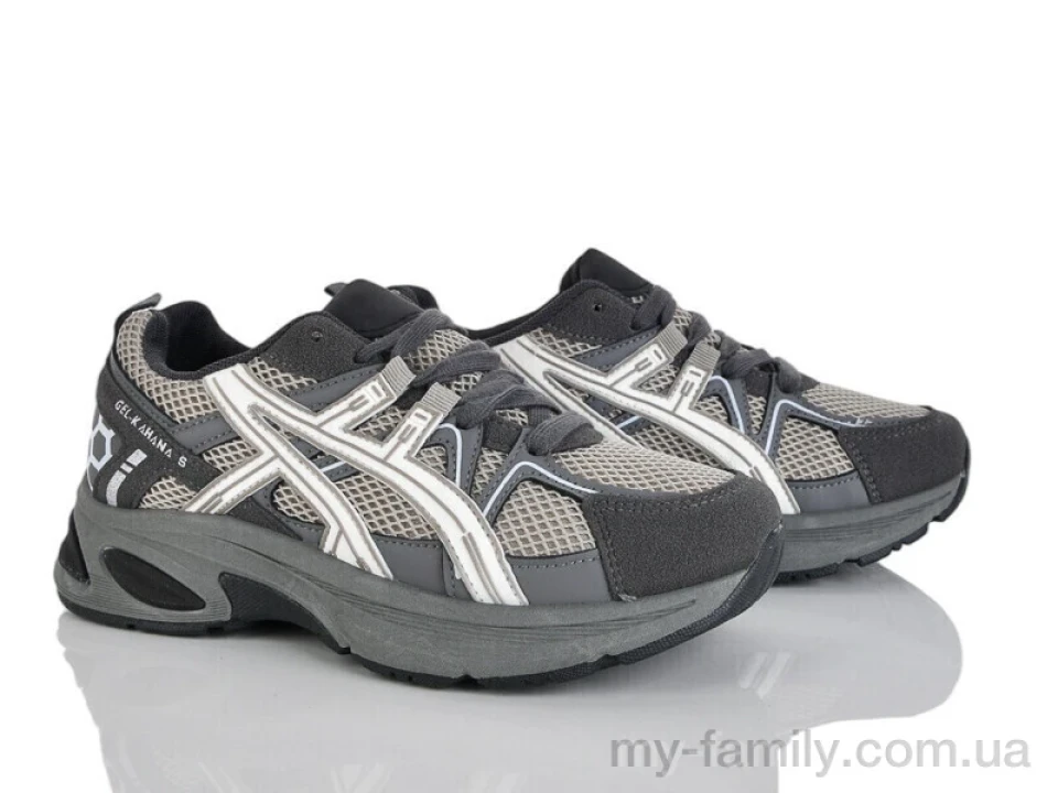 Кросівки штучна шкіра-текстиль сірий діти дівчинка, Дитячі кросівки оптом