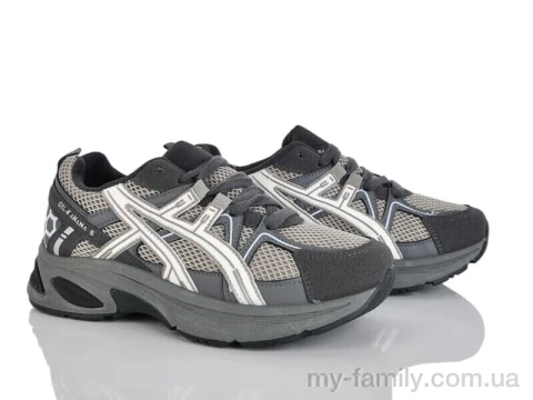 Кросівки штучна шкіра-текстиль сірий діти дівчинка, Дитячі кросівки оптом