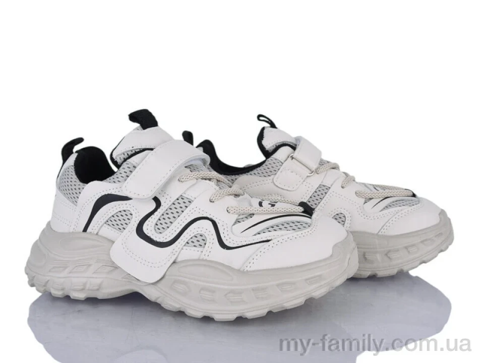 Кросівки штучна шкіра-текстиль бежевий діти унісекс, Дитячі кросівки оптом