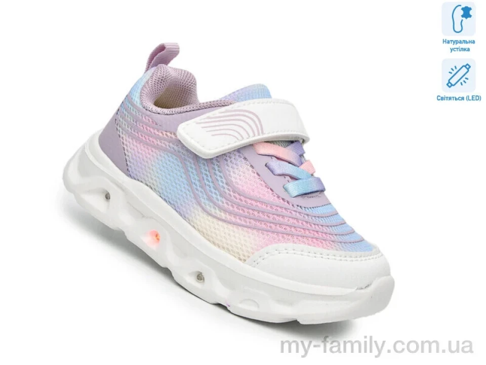 Кросівки штучна шкіра-текстиль фіолетовий діти дівчинка, Кросівки оптом