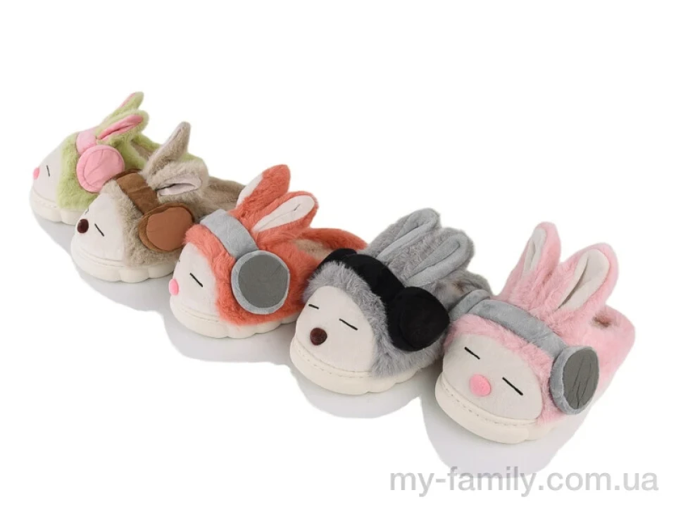 Капці штучне хутро мікс діти унісекс, Капці оптом