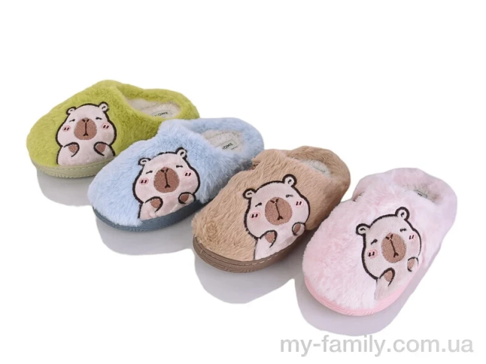 Капці штучне хутро мікс діти унісекс, Капці оптом