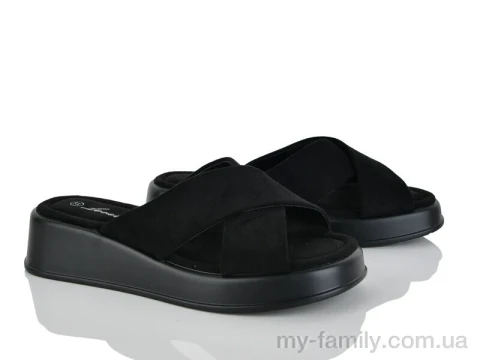 Шльопанці штучна замша чорний жінки -, Жіночі шльопанці оптом