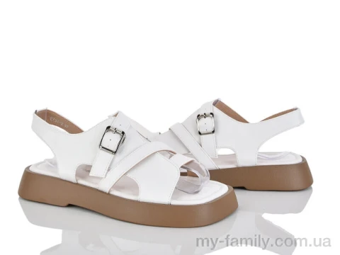 Босоніжки штучна шкіра білий жінки -, Жіночі босоніжки оптом