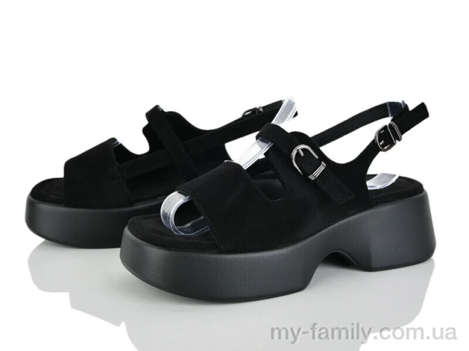 Босоніжки штучна замша чорний жінки -, Жіночі босоніжки оптом