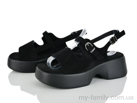 Босоніжки штучна замша чорний жінки -, Жіночі босоніжки оптом