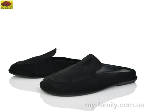 Шлепки искусственная замша черный женщины -, Женские шлепки оптом