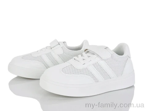 Кросівки штучна шкіра-текстиль білий діти унісекс, Дитячі кросівки оптом