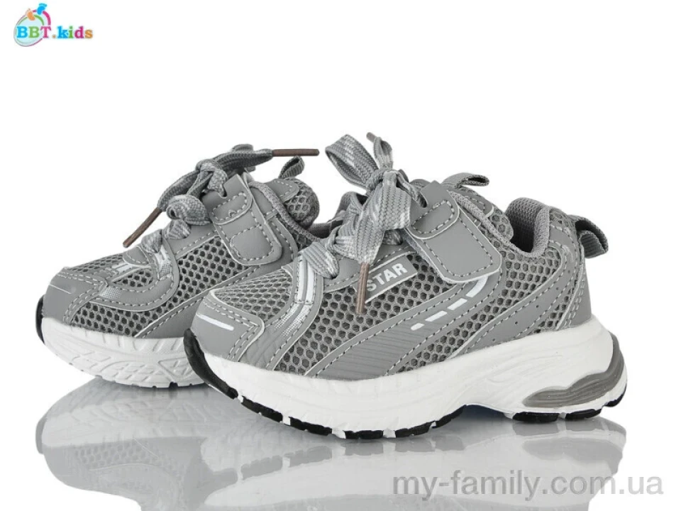 Кросівки штучна шкіра-текстиль сірий діти унісекс, Дитячі кросівки оптом