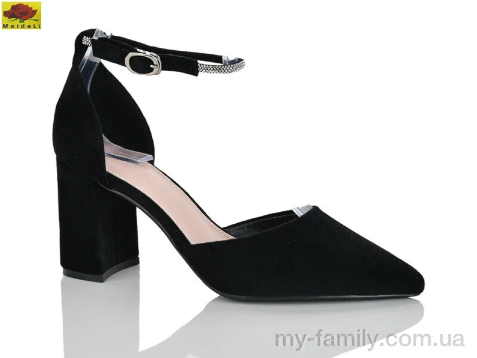 Туфлі штучна замша чорний жінки -, Туфлі жіночі оптом