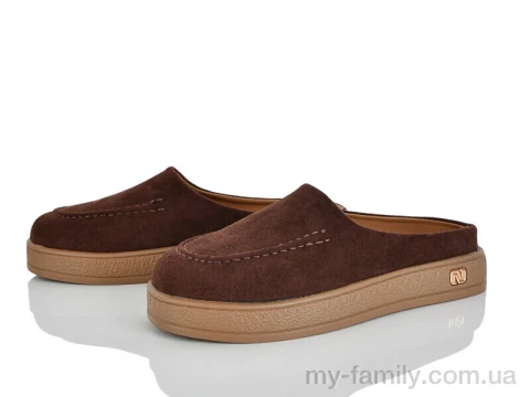 Шльопанці штучна замша коричневий жінки -, Жіночі шльопанці оптом