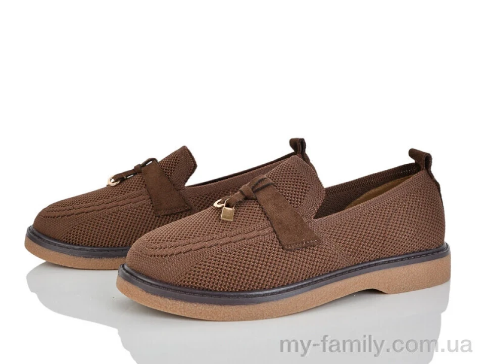 Туфлі текстиль коричневий жінки -, Туфлі жіночі оптом
