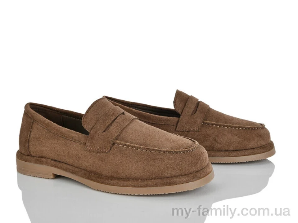 Туфлі штучна замша коричневий жінки -, Туфлі жіночі оптом