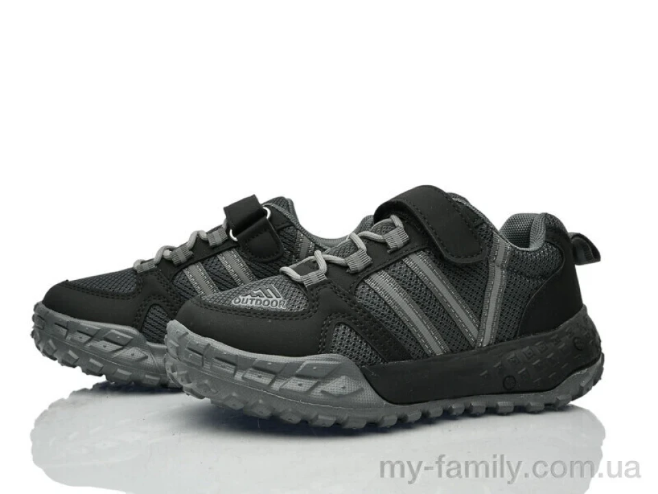 Кросівки штучна шкіра-текстиль сірий діти хлопчик, Дитячі кросівки оптом