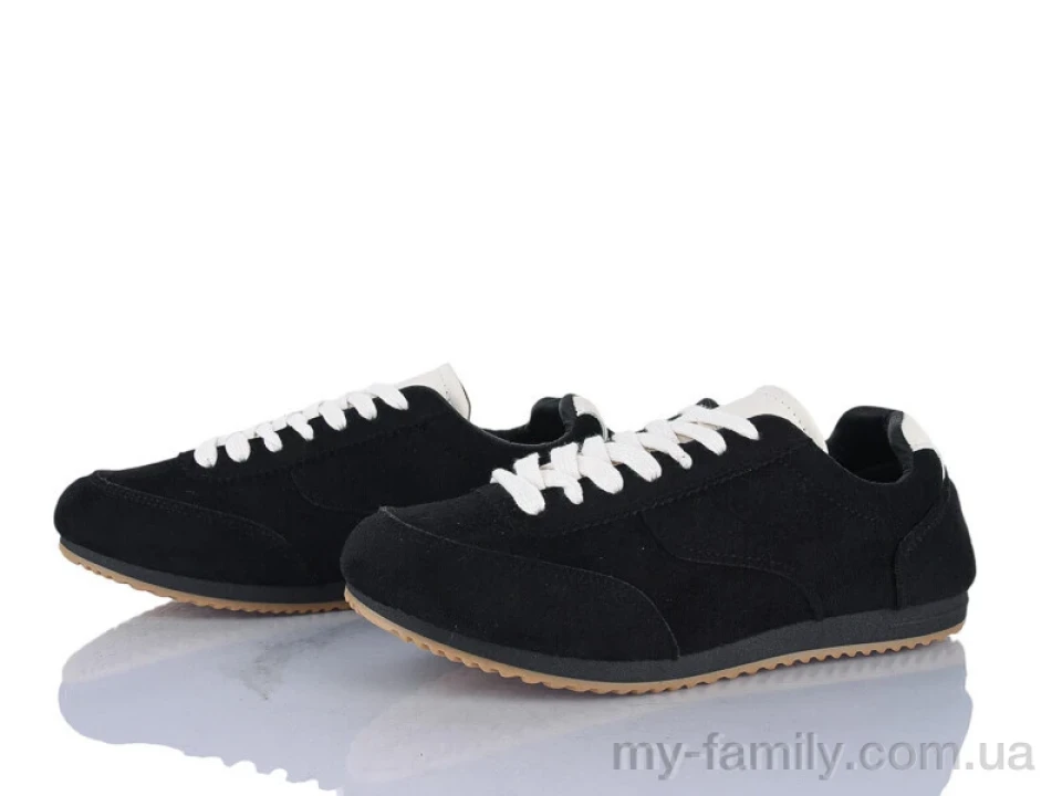 Кросівки штучна замша чорний жінки -, Жіночі кросівки оптом