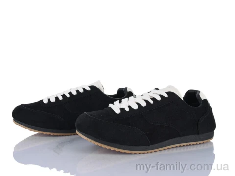 Кросівки штучна замша чорний жінки -, Жіночі кросівки оптом