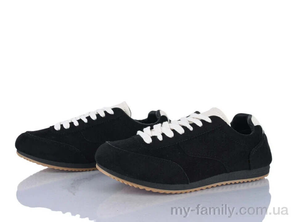 Кросівки штучна замша чорний жінки -, Жіночі кросівки оптом