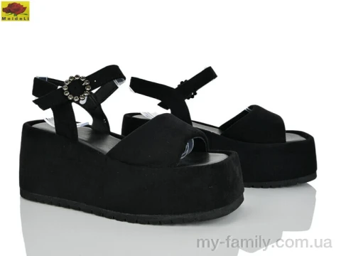 Босоножки искусственная замша черный женщины -, Женские босоножки оптом