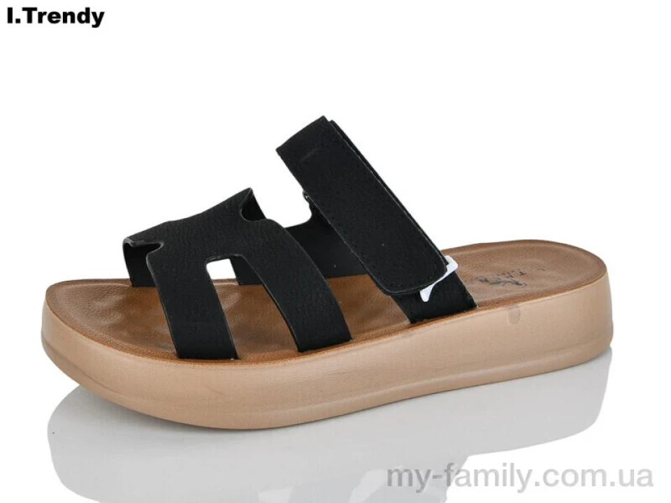 Шльопанці штучний нубук чорний жінки -, Жіночі шльопанці оптом