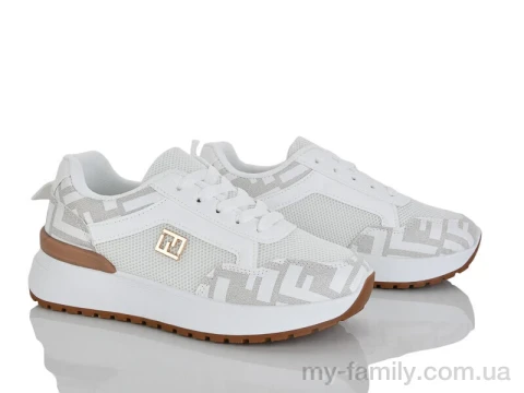 Кросівки штучна шкіра-текстиль білий жінки -, Жіночі кросівки оптом