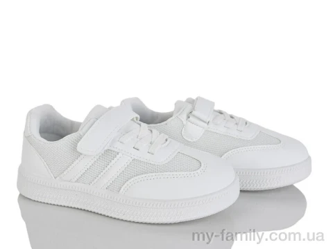 Кросівки штучна шкіра-текстиль білий діти унісекс, Дитячі кросівки оптом